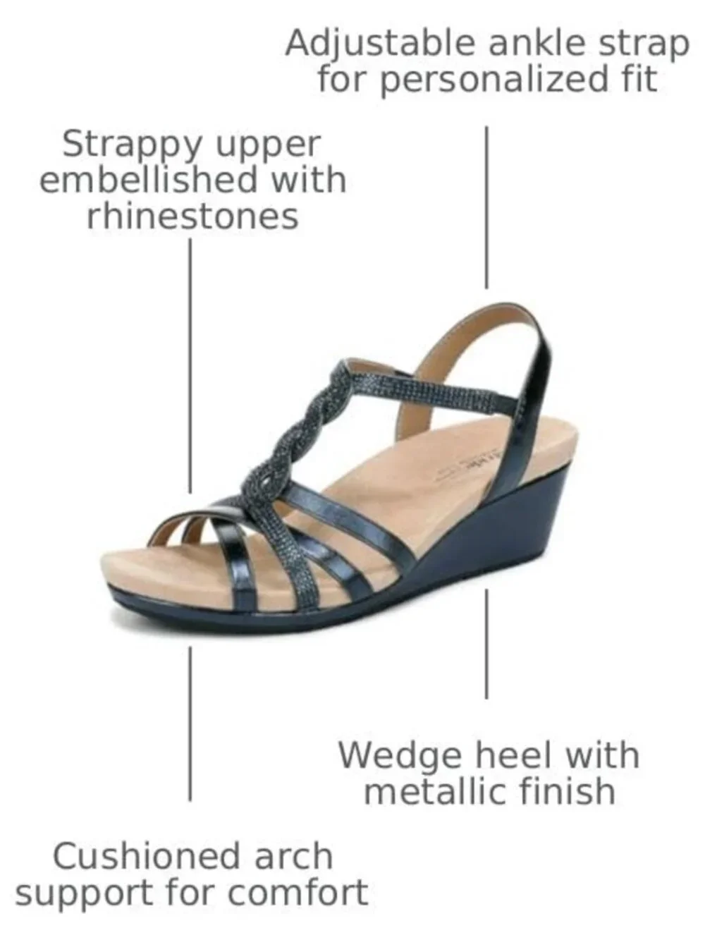Stylish Women's Miami Wedge Sandals - Comfortable, Chic Summer Footwear